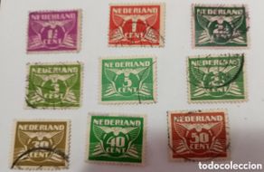 Sellos: 9 sellos Holanda 1941 números usado